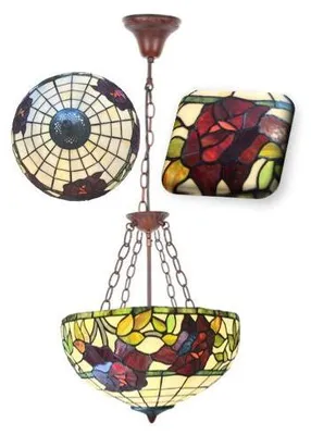 Immagine prodotto di Lampada da camera da letto Reversed, collezione Tiffany ROSE, Ø40, 3*E27