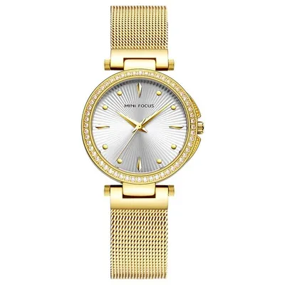 Produktbild von Mini Focus WO-23827 Damenuhr in Gold KP23827