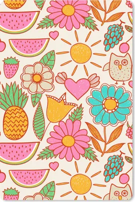 Produktbild von MuchoWow® Mauspad Mousepad Eule - Regenbogen - Blumen - Kinder - Muster 18x27 cm - Mousepads - Maus Mat - Pad - Mausunterlage