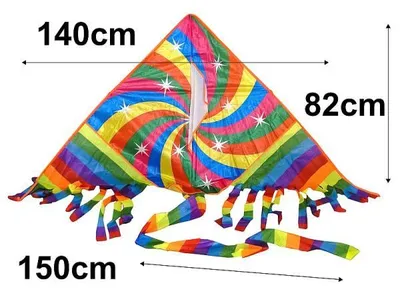 Produktbild von Regenbogen-Drachen 170x83cm 495968 ADAR