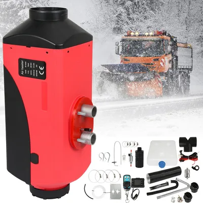 Produktbild von Jiubiaz Diesel Standheizung 12V 5KW Parkplatz Luftheizung Kraftstoff Auto Standheizung Air Heizung Lufterhitzer mit Fernbedienung LCD Schalter