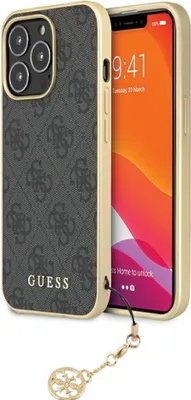 Produktbild von Guess 4G Charms Collection Guhcp14Xgf4Ggr Hülle Für Iphone 14 Pro Max - Grau