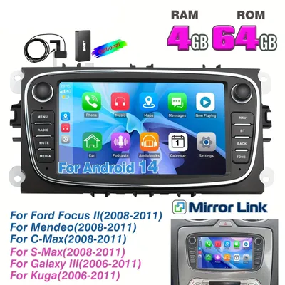Image de Autoradio Android 14 - Lecteur multimédia - Autoradio - Système de navigation - Radio Bluetooth