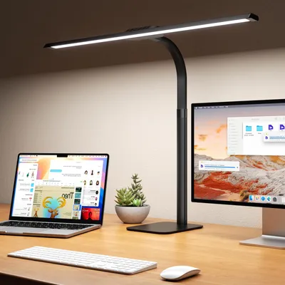 LED-Bürolampe, Touch-Dimmer, 80 cm, 24 W, 1800 lm, 5 Farbtemperaturen