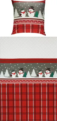 Produktbild von REDBEST Bettwäsche rot-braun 1x 155x220 cm + 1x 80x80 cm