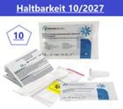 Produktbild von Safecare BIO-TECH COVID-19 & Antigen 01/2026 Nasal Schnelltest Rapid Test - Laien Covit Nasal | CE 2934 | +3M 9320 Selbsttest Laientest (10er PACK)