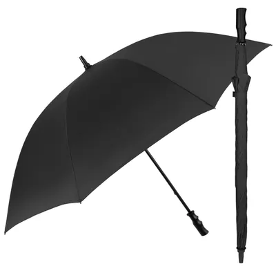 Produktbild von Golf Paraplu Windtest 132 cm Mikrofaserschwarz