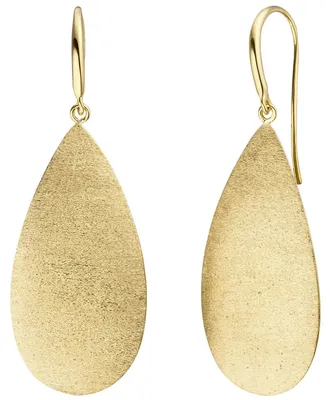 Produktbild von Ohrringe Ohrhänger Tropfen Tropfenform 925 Silber vergoldet Ohrschmuck mattiert