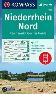 Obrázek produktu pro KOMPASS Hiking Map 752 Dolní Rýn sever, Reichswald