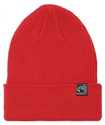 Produktbild von Neutral O93056 | Mixed Knit Beanie - 100 % gekämmte Baumwolle - Farbe: Red - Größe: One Size