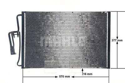 Produktbild von MAHLE AC 335 000S Kondensator Klimaanlage Klimakondensator für OPEL Corsa C Schrägheck (X01)