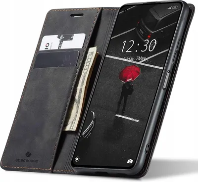 Obrázek produktu pro Pouzdro s klopou na telefon SPACECASE Wallet pro Xiaomi Mi 10T/10T Pro Černá