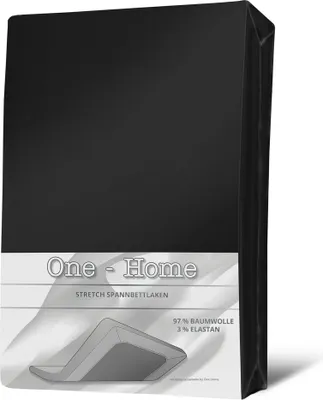 Produktbild von Spannbettlaken 180x200 cm - 200x200 cm schwarz Elasthan Stretch Weiche Bettlaken