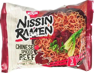 Produktbild von Nissin Ramen Nudeln Chinese Spiced Beef Flavor 66,8g