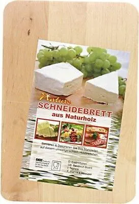Produktbild von 4 x Frühstücksbrett Schneidebrett Eckig 22x15 cm aus Naturholz OSM-12