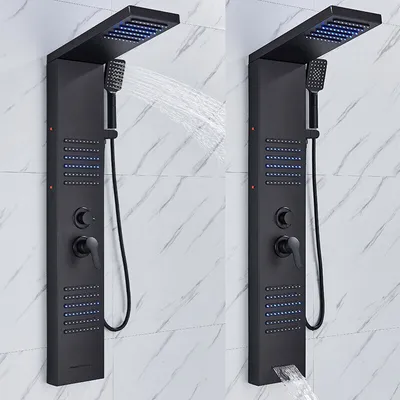 Obrázek produktu pro LED sprchový panel Sprchová souprava z nerezové oceli Dešťová sprcha Sprchová souprava Masážní sprchový sloupec