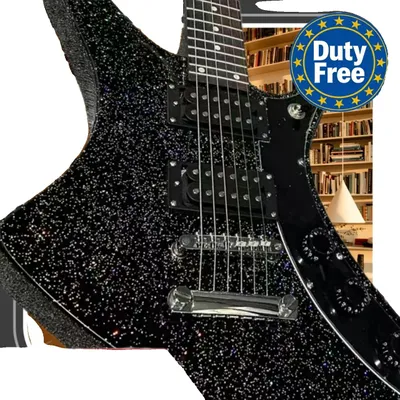 Produktbild von Gitarre, Palisanderhals, Mahagoni-Korpus, schwarz