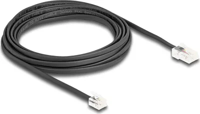 Zdjęcie produktu dla DeLOCK Kabel telefoniczny RJ45 męski do RJ11 męski czarny 5 m, 5 m, RJ-45, RJ-11, Czarny, Męska, Męska