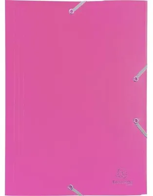 Immagine prodotto di Cartella angolare A4 PP 400my fucsia confezione da 30 pezzi