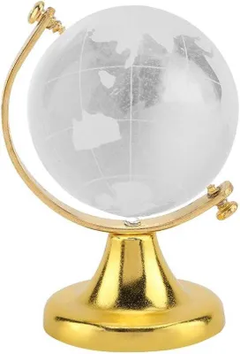 Produktbild von Kristall-Kugel Dekoration, Globus Weltglasmass, Erdsphäre, Weltkugel Display, Kosmische Karte, Erdglobus, Dekoration für den Schreibtisch oder Büro.