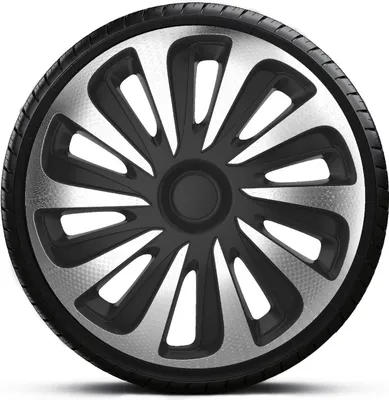 Produktbild von Radkappen Radzierblenden SATZ (4Stück) 17 Zoll CALIBER CARBON SILVER BLACK Z461004
