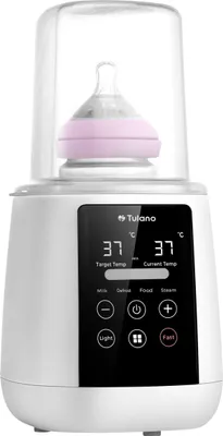 Produktbild von TULANO Ellie 35 Fläschchenwärmer | 6in1: Milcherwärmung, Lebensmittelerwärmung, Schnellaufheizung, Auftauen, Sterilisieren, Nachtlicht | Weiß