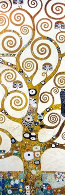 Produktbild von Gustav Klimt Kunstdruck Bild - Der Lebensbaum (Detail) (158 x 53 cm)