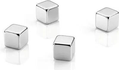 Zdjęcie produktu dla Dahle 95900, Magnes na tablicę, Srebrny, 10 mm, 10 mm, 10 mm, 4 szt.