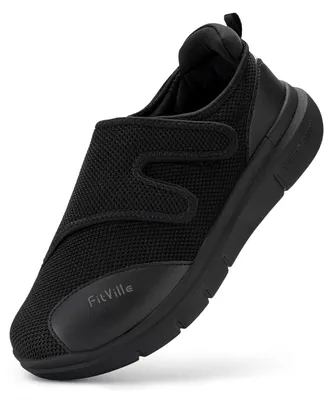 Immagine prodotto di Solidchoice - Scarpe da uomo per diabetici, particolarmente larghe e regolabili, ideali per il trekking