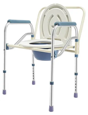 Image de Siège de douche pliable, réglable en hauteur, avec surface antidérapante, couleur bleu