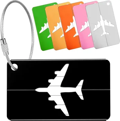 Zdjęcie produktu dla Zawieszka do bagażu z etykietą adresową, aluminiowa, wodoodporna, 6 kolorów