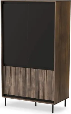 Obrázek produktu pro Šatní skříň SWING S-1 ořech/černá