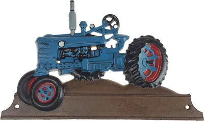 Produktbild von Wanddekoration Gusseisen Traktor Blau