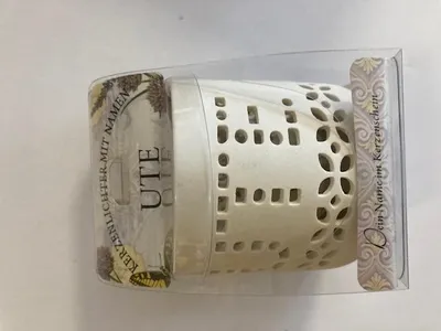 Produktbild von Porzellanlicht Teelichtleuchter mit Namen Ute