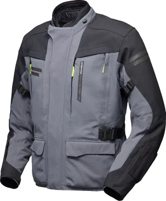 Produktbild von Modeka Paneo LT wasserdichte Motorrad Textiljacke, grau/schwarz, L