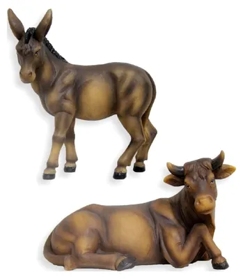 Produktbild von Krippenfigur Ochse und Esel 16 cm