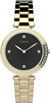 Zdjęcie produktu dla Zegarek damski TIMEX TW2V24400 złoty fashion klasyczny biżuteryjny