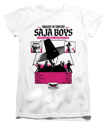 Produktbild von K-Pop Demon Hunters - "Unalive In Concert" T-Shirt für Damen, Anliegend TV42834 (XXL) (Weiß), KI-generiertes Bild