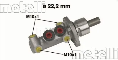 Produktbild von METELLI 05-0302 Bremszylinder Hauptbremszylinder für VW Transporter IV Bus (70B, 70C, 7DB, 7DK, 70J, 70K, 7DC, 7DJ) GOLF III (1H1) Golf III Cabrio