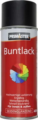 Produktbild von Primaster Lackspray 400 ml verkehrsschwarz seidenglänzend