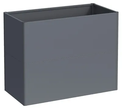 Productafbeelding van Westmann Altera 100 metalen plantenbak met tussenvloer, antraciet, 100x50x77 cm
