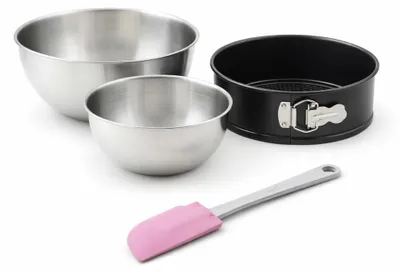 Image de Set de 4 ustensiles de pâtisserie moule à gâteaux 2 bols et spatule pâtisserie Spécial crountries Spécial crountries Zenker Spécial crountries