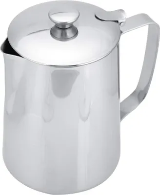 Produktbild von Edelstahl-Milchkännchen mit Deckel - 1000 ml - Barista-Zubehör