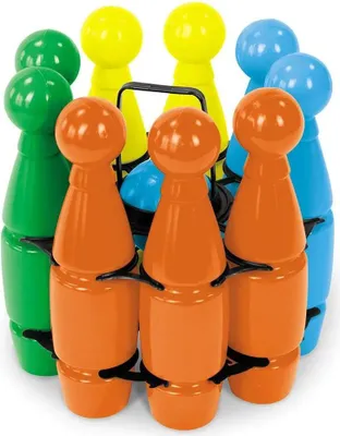 Immagine prodotto di Set di birilli Mondo 9 + 2 palline Arancione Arancione Taglia unica