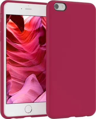Produktbild von EAZY CASE Silikonhülle für Apple iPhone 6 / 6S Silikon Backcover Schutz in Rot