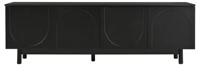 Immagine prodotto di Mobile TV in legno, 175x38x56 cm, nero - Stile scandinavo moderno