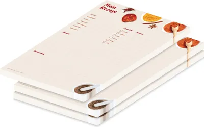 Produktbild von PRICARO Rezeptblock "Würze", A4, 25 Blatt, 3 Stück