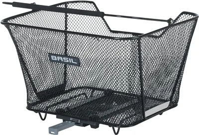 Produktbild von Basil Lesto MIK, Hinten, Fahrradkorb, Stahl, Schwarz, 10 kg, 320 mm