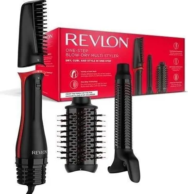 Obrázek produktu pro Revlon One-Step Multistyler 3-IN-1 horkovzdušný kartáč, RVDR5333, oválný kartáč 64 mm, 4 stupně teploty, se stylingovou tryskou a kulmou