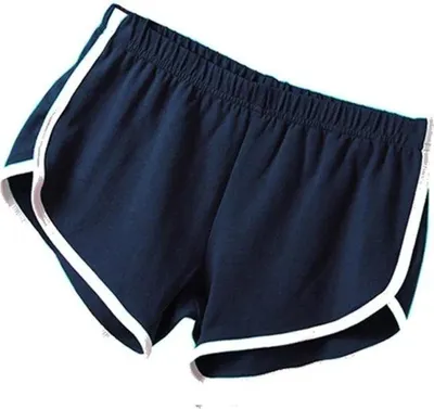Produktbild von Stylische Damen Sporthose, Short, Lauf Fitnesshosen, Marine - S